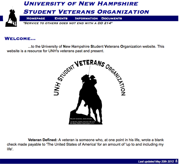 University of New Hampshire Student Veterans Organization